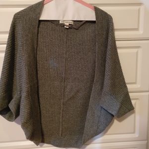 Grey wool blend BR shrug